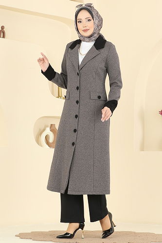 moda selvim طقم بيج وأسود 2795SL432 - Thumbnail