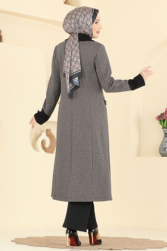 moda selvim طقم بيج وأسود 2795SL432 - Thumbnail