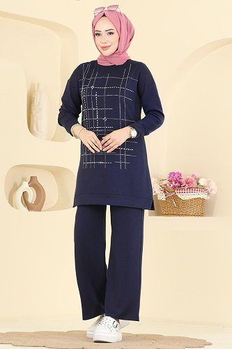 moda selvim Combined 2797AYD574 Navy Blue - Thumbnail
