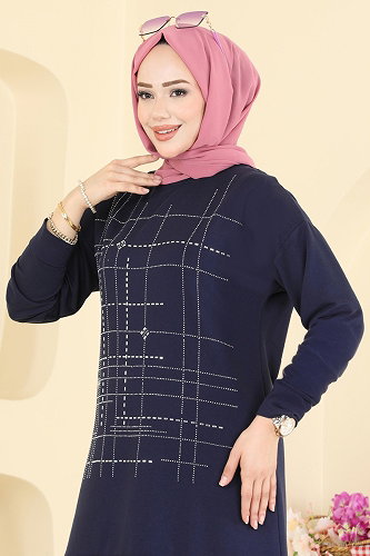 moda selvim Combined 2797AYD574 Navy Blue - Thumbnail