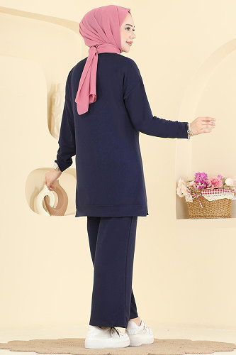 moda selvim Combined 2797AYD574 Navy Blue - Thumbnail