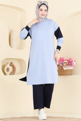 A.Y.D. - Combined 2799AYD574 Navy Blue & Baby Blue