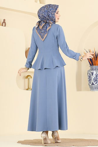 moda selvim طقم أزرق 2799SL432 - Thumbnail