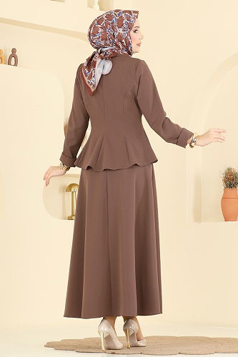 moda selvim طقم بني 2799SL432 - Thumbnail