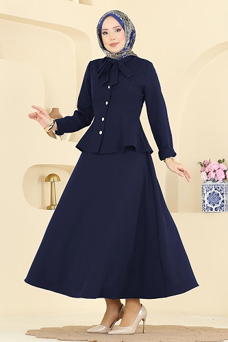 moda selvim Combined 2799SL432 Light Navy Blue - Thumbnail