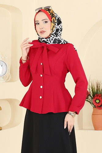 moda selvim Combined 2799SL432 Red & Black - Thumbnail