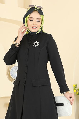 moda selvim طقم أسود 2800SL432 - Thumbnail