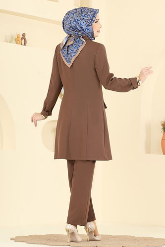 moda selvim طقم بني 2800SL432 - Thumbnail