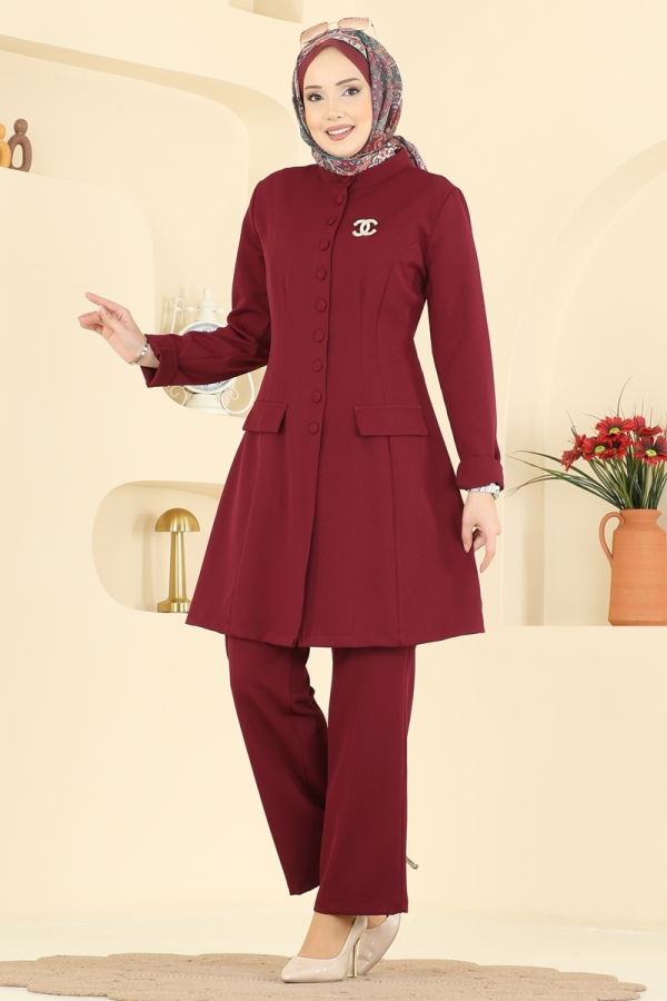 Modaselvim سلة خصم 30٪ طقم خمري 2800SL432