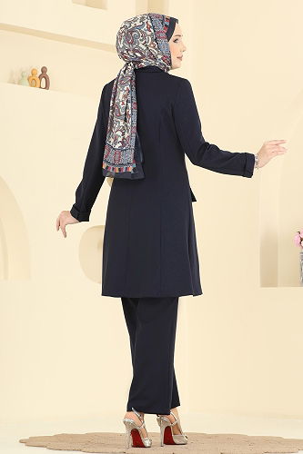 moda selvim طقم كحلي 2800SL432 - Thumbnail