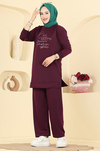 moda selvim Combined 2801TPK1167 Damson - Thumbnail