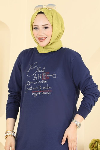moda selvim Combined 2801TPK1167 Navy Blue - Thumbnail