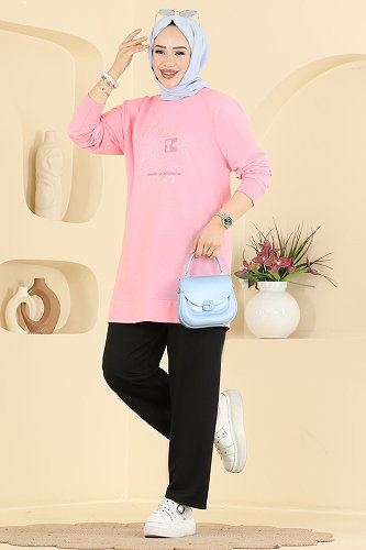 moda selvim طقم زهر واسود 2801TPK1167 - Thumbnail