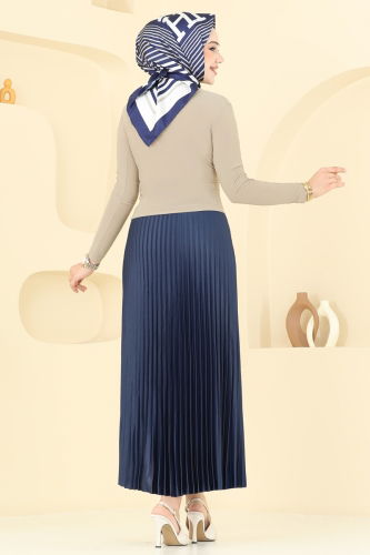 moda selvim Combined 2802MP806 Vision&Navy Blue - Thumbnail