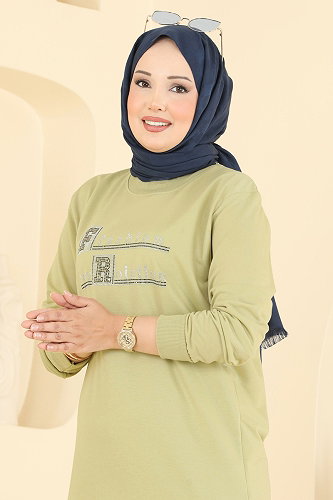moda selvim Combined 2802TPK1167 Almond Green - Thumbnail