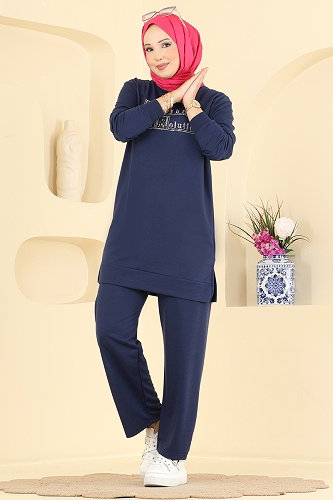 moda selvim Combined 2802TPK1167 Navy Blue - Thumbnail