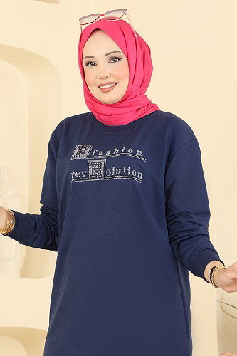 moda selvim Combined 2802TPK1167 Navy Blue - Thumbnail