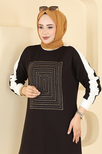 moda selvim طقم بني 2803AYD574 - Thumbnail
