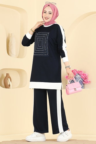 moda selvim Combined 2803AYD574 Navy Blue - Thumbnail