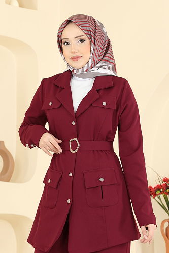 moda selvim Combined 2804SL432 Burgundy - Thumbnail