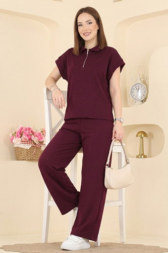 moda selvim Combined 2805AYD574 Burgundy - Thumbnail
