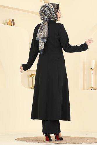 moda selvim طقم أسود 2806SL432 - Thumbnail