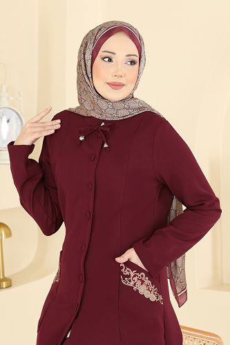 moda selvim Combined 2806SL432 Burgundy - Thumbnail