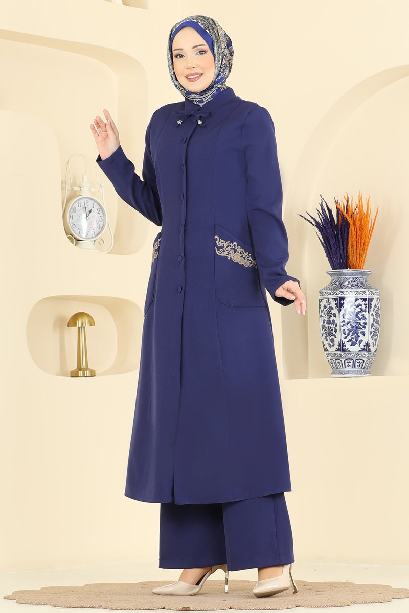 Combined 2806SL432 Light Navy Blue - Moda Selvim