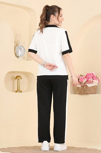 moda selvim طقم أسود 2807AYD574 - Thumbnail