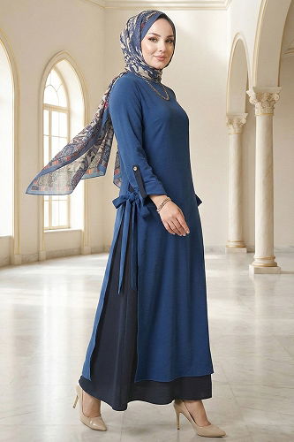 moda selvim Combined 2811SL432 Indigo&Navy Blue - Thumbnail