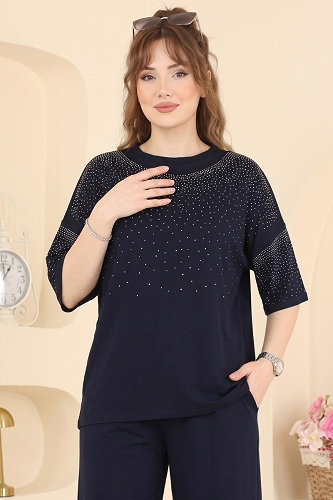 moda selvim Combined 2813AYD574 Navy Blue - Thumbnail
