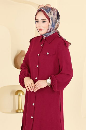 moda selvim Combined 2815SL432 Burgundy - Thumbnail