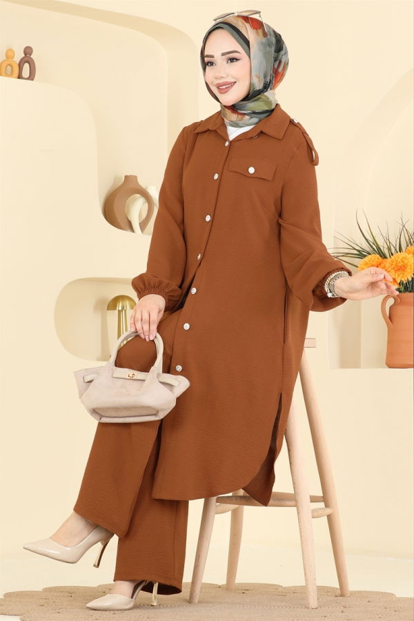 Modaselvim Hijab Combinations Combined 2815SL432 Tan