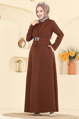 moda selvim Combined 2816SL432 Dark Tan - Thumbnail