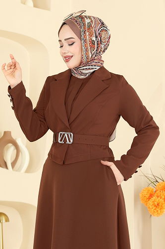 moda selvim Combined 2816SL432 Dark Tan - Thumbnail