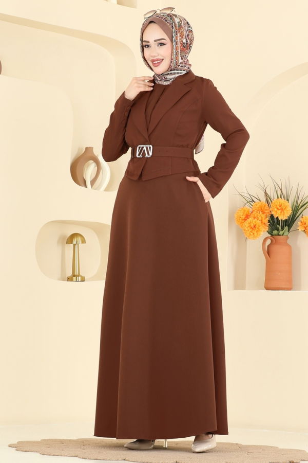 Modaselvim الاطقم طقم عسلي غامق 2816SL432