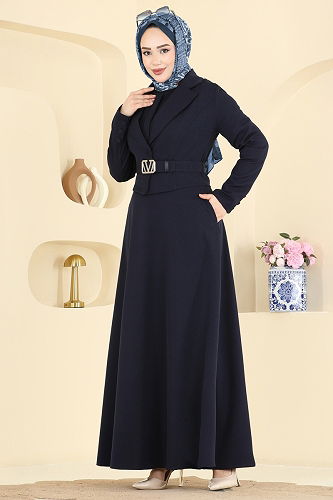 moda selvim طقم كحلي 2816SL432 - Thumbnail