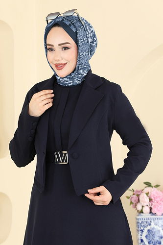 moda selvim طقم كحلي 2816SL432 - Thumbnail