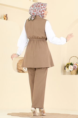 moda selvim طقم بيج 2817SL432 - Thumbnail