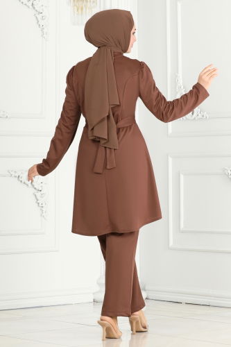 moda selvim Combined 281DVL817 Brown - Thumbnail