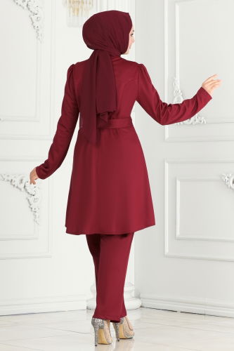 moda selvim COMBINED 281DVL817 Burgundy - Thumbnail