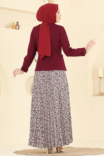 moda selvim Combined 2820SL432 Burgundy - Thumbnail