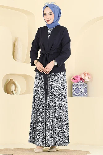 moda selvim Combined 2820SL432 Navy Blue - Thumbnail