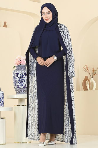 moda selvim Combined 2821ELC1143 Navy Blue - Thumbnail