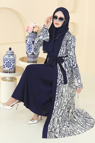 moda selvim Combined 2821ELC1143 Navy Blue - Thumbnail