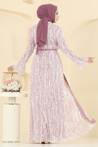 moda selvim طقم وردي 2821ELC1143 - Thumbnail