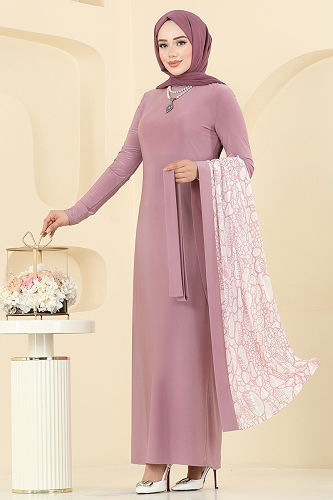 moda selvim طقم وردي 2821ELC1143 - Thumbnail