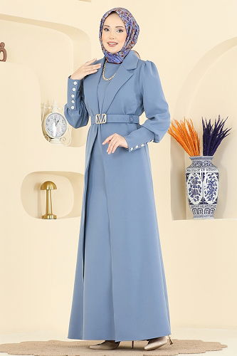 moda selvim طقم أزرق 2822SL432 - Thumbnail