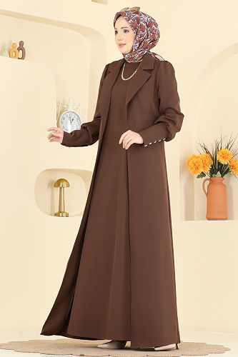 moda selvim طقم بني 2822SL432 - Thumbnail