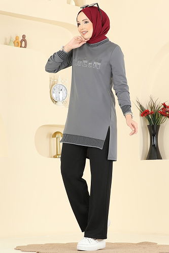 moda selvim Combined 2823SLK540 Gray - Thumbnail